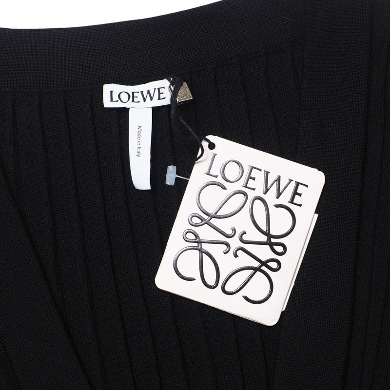 Loewe Cardigan S3269060Sm Knit Black Women S