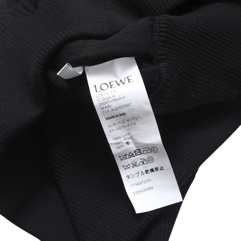 Loewe Cardigan S3269060Sm Knit Black Women S