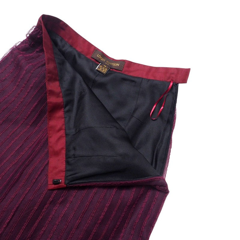 Louis Vuitton Skirt Race Wine Red Type Women 36
