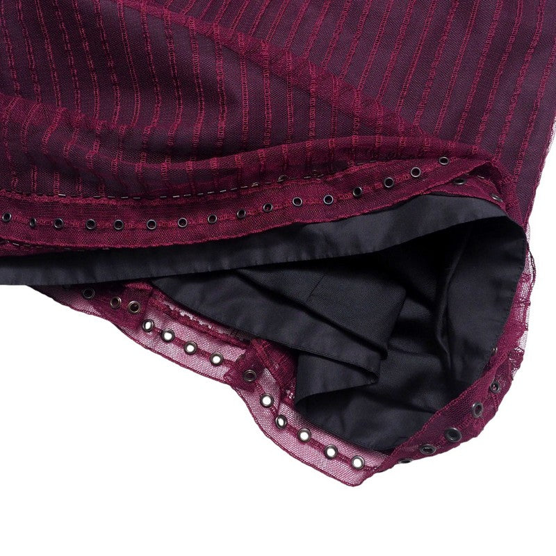 Louis Vuitton Skirt Race Wine Red Type Women 36