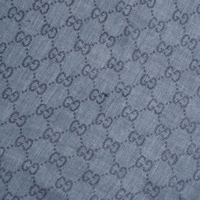 Gucci Shawl 283833 3G272 55% Cotton, 45% Silk Navy