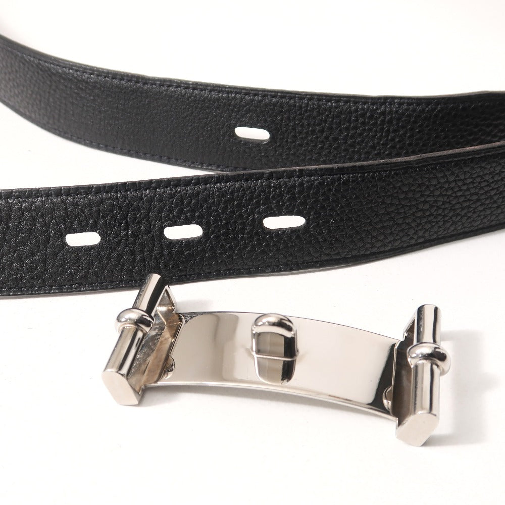 Hermes Belt Taurillon Clemence Black 105