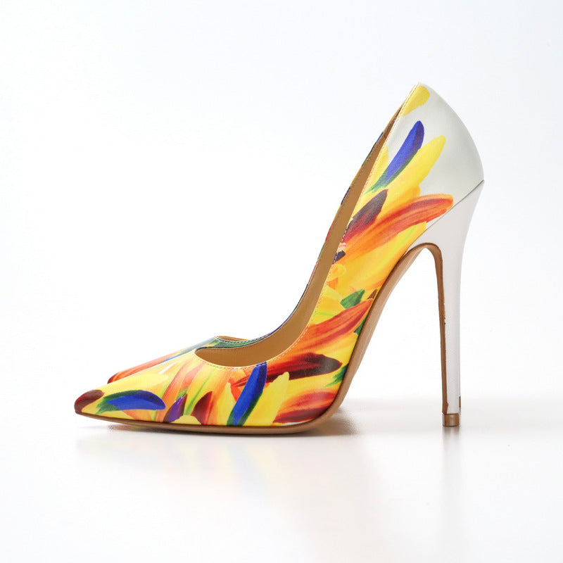 Jimmy Choo Pumps Leather Yellow Type Multicolor Anouk Pumps 38