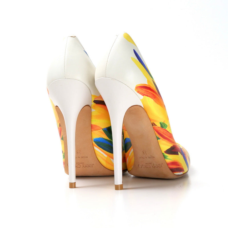 Jimmy Choo Pumps Leather Yellow Type Multicolor Anouk Pumps 38
