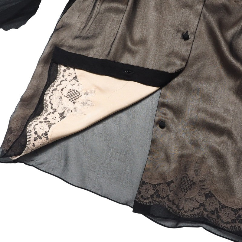 Dolce&Gabbana Blouse F5G72T Silk Black Women 40
