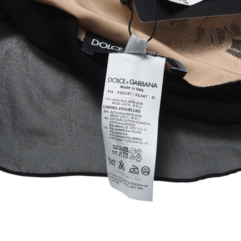 Dolce&Gabbana Blouse F5G72T Silk Black Women 40