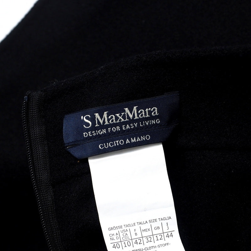 Max Mara Skirt 91061533075 Wool Black Women 44