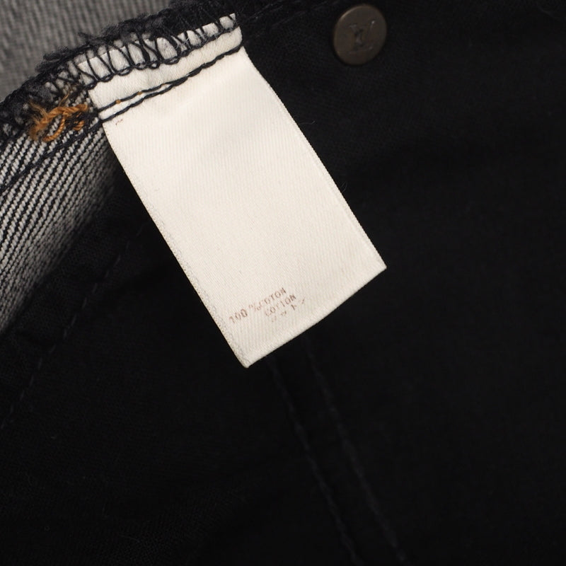 Louis Vuitton Denim Pants 072Wwlpa02Cf7 Cotton Denim Black Type Women 38