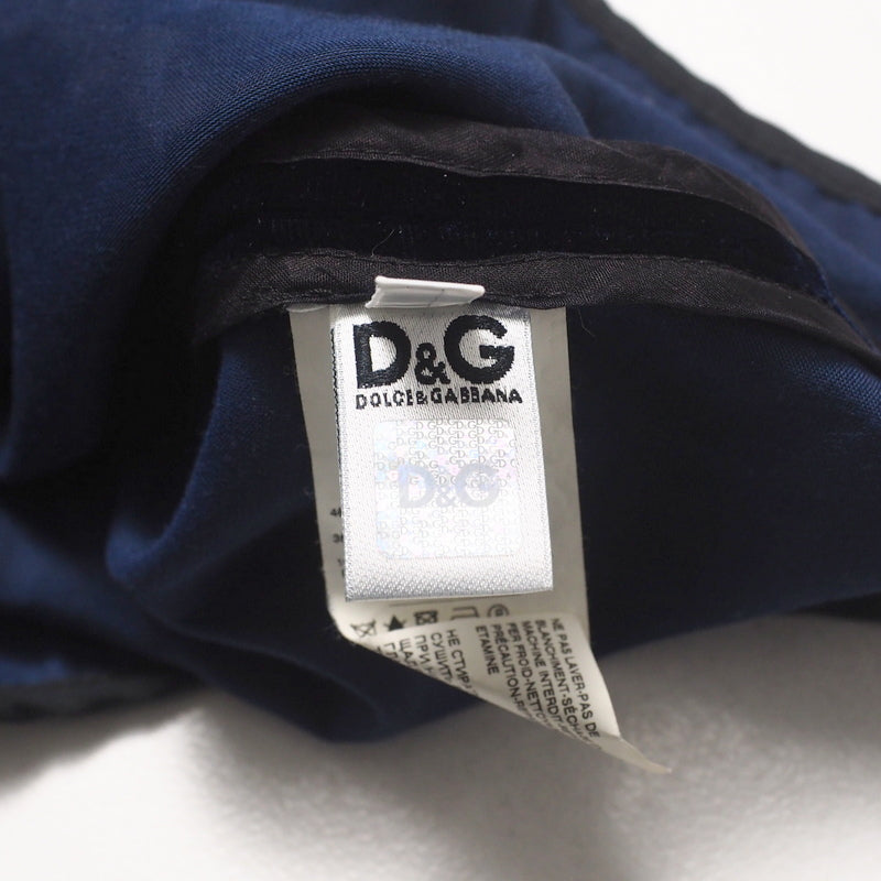 Dolce&Gabbana Blouse Ss0627 Velvet Navy / Black Women 38