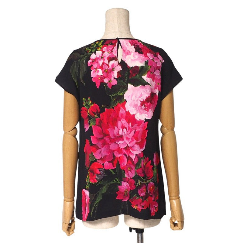 Dolce&Gabbana Cut F7Z07T Silk Black X Red Type Women 36