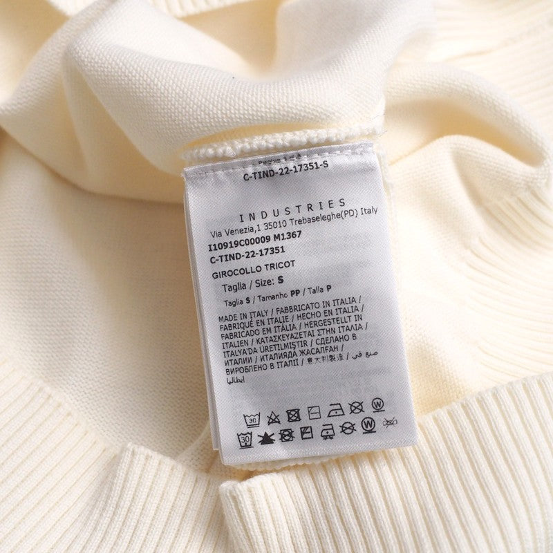 Moncler Knit I10919C00009 Knit White Girocollo Tricot Mens S