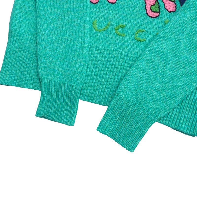 Gucci Sweater 527212 Knit Green Women Xs