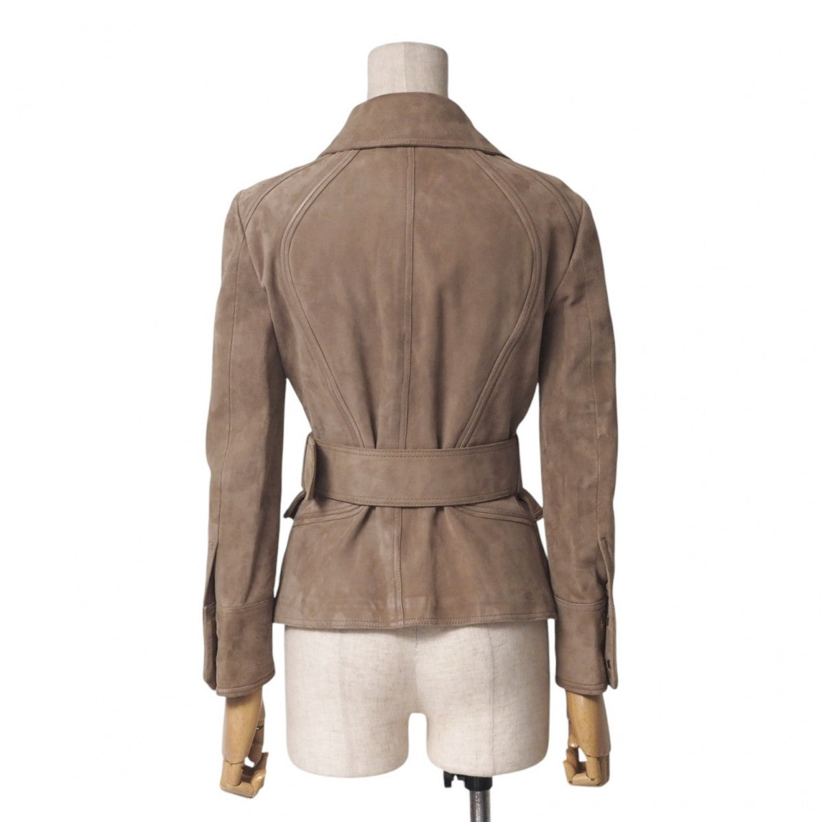 Gucci Jacket 142343.Xc064 Sheep Leather Beige Type Women 38