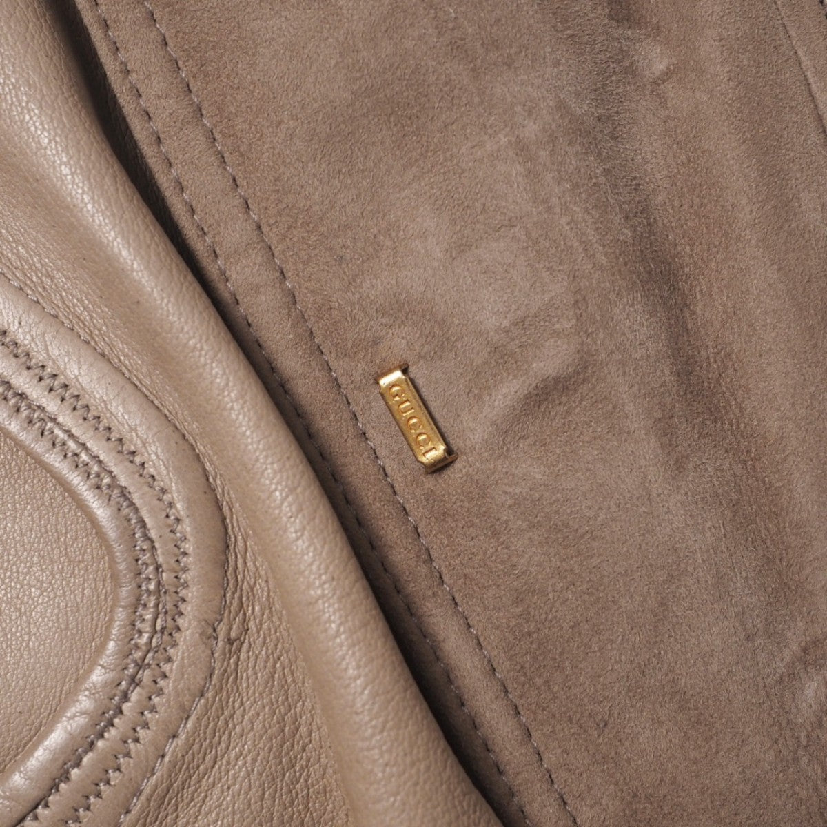 Gucci Jacket 142343.Xc064 Sheep Leather Beige Type Women 38