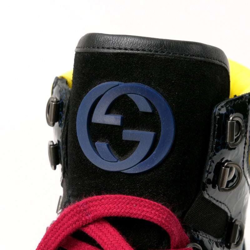Gucci Sneakers 392167 Leather Black Mens 10 2/1G