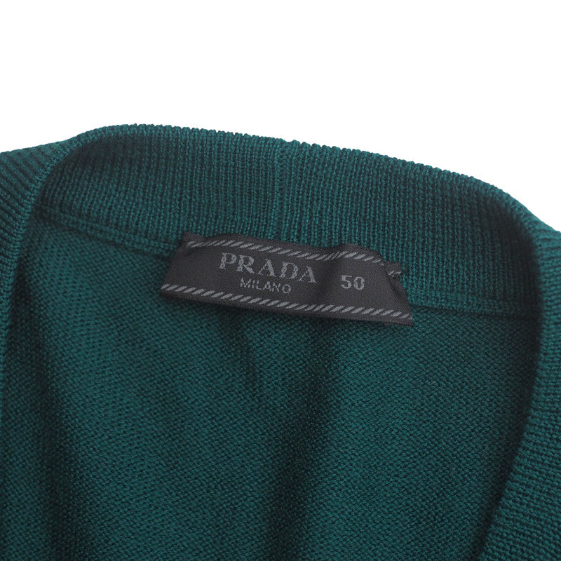 Prada Cardigan Wool Green Type Mens 50