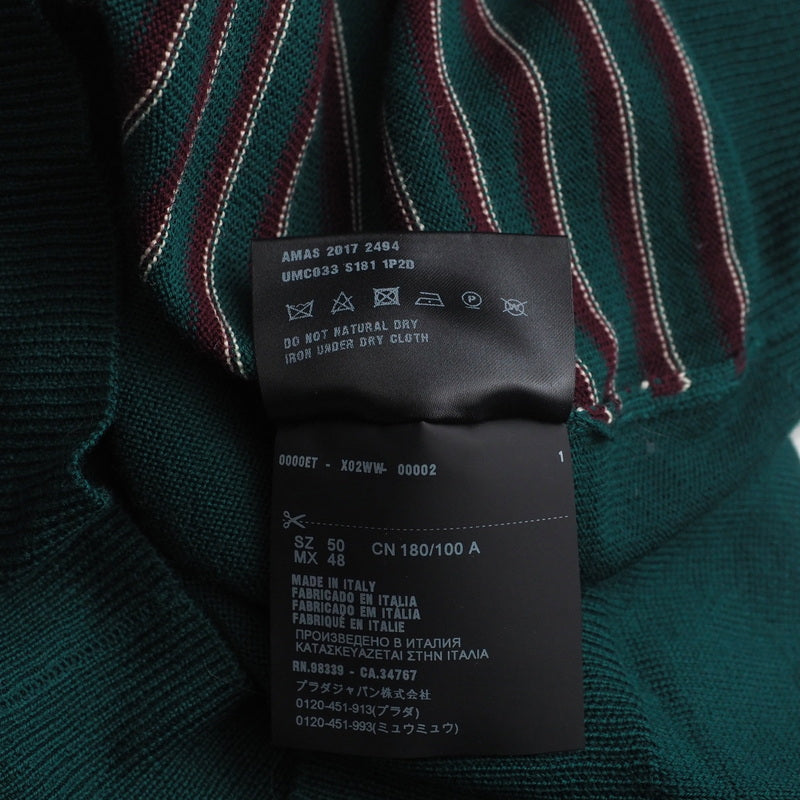 Prada Cardigan Wool Green Type Mens 50