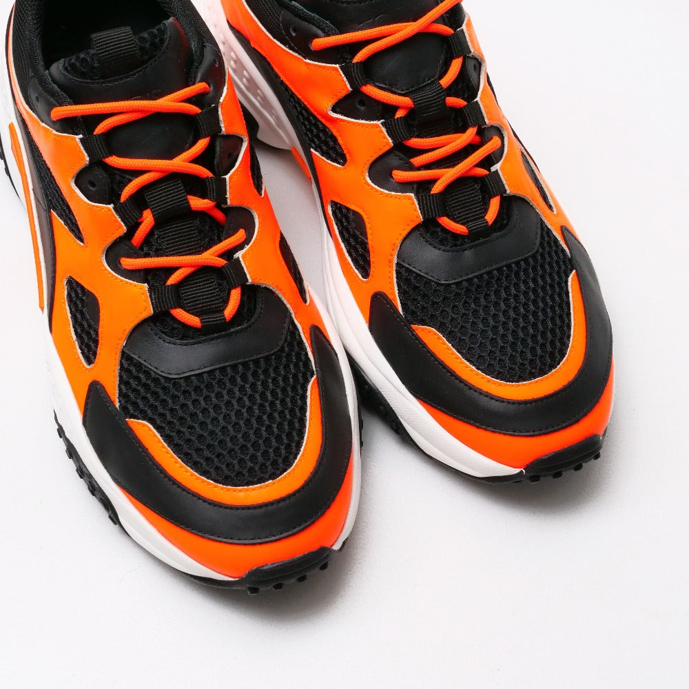 Todfs Sneakers Xxm57B0Bl40Lco0Xrh Leather Orange / Black Modello Active Sportivo 57B Mens 7 1/2