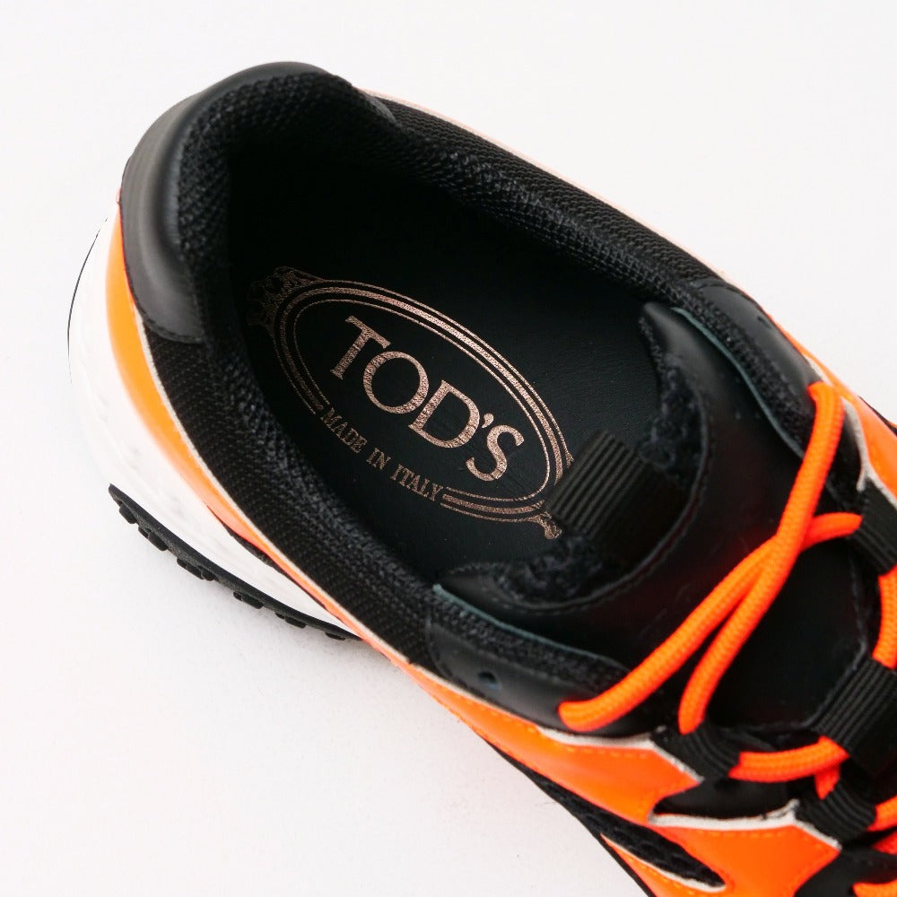 Todfs Sneakers Xxm57B0Bl40Lco0Xrh Leather Orange / Black Modello Active Sportivo 57B Mens 7 1/2