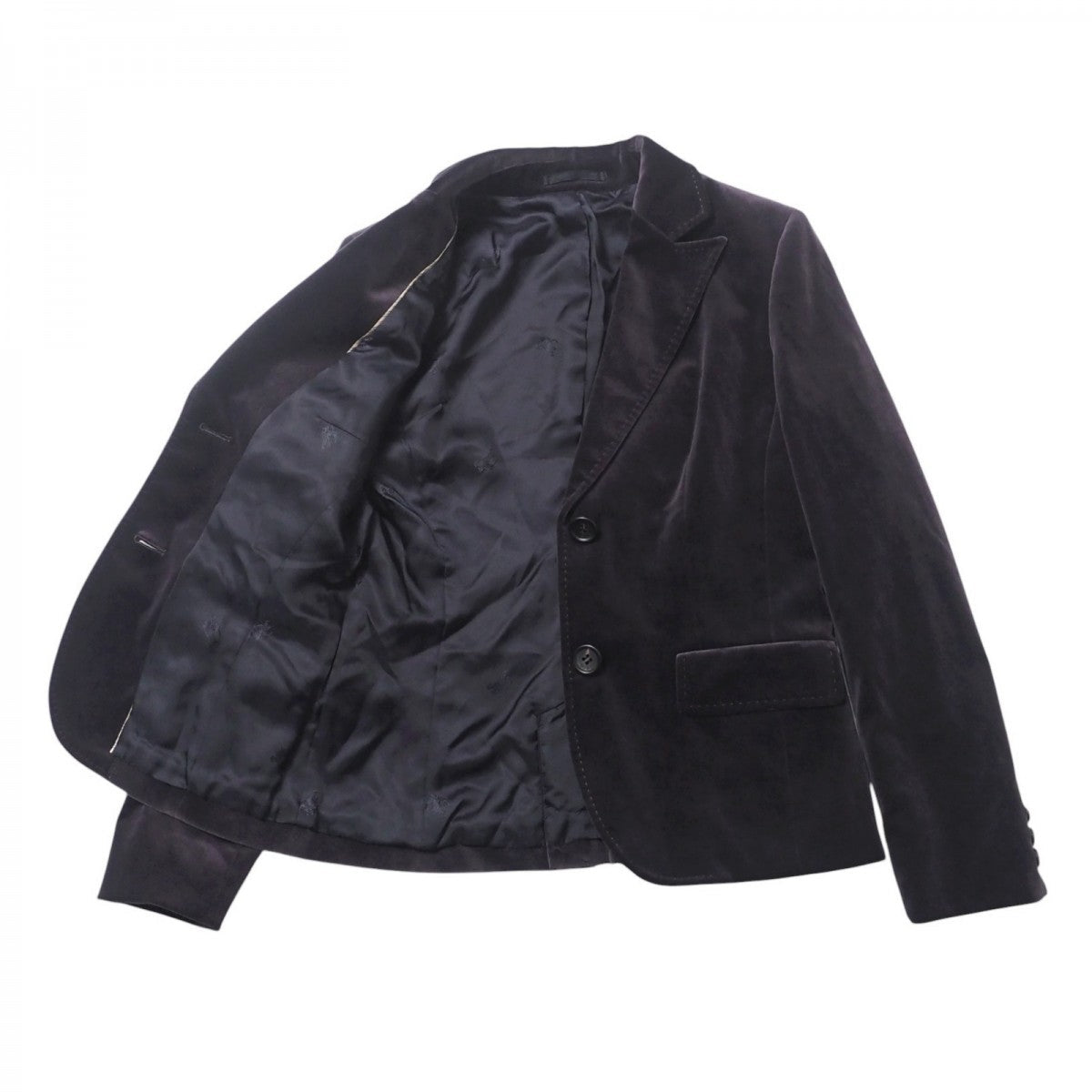 Burberry Jacket Fc045-700-38 Cotton Dark Brown Women 42