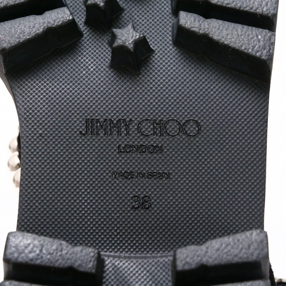 Jimmy Choo Sandals Leather Black Desi Flat 38