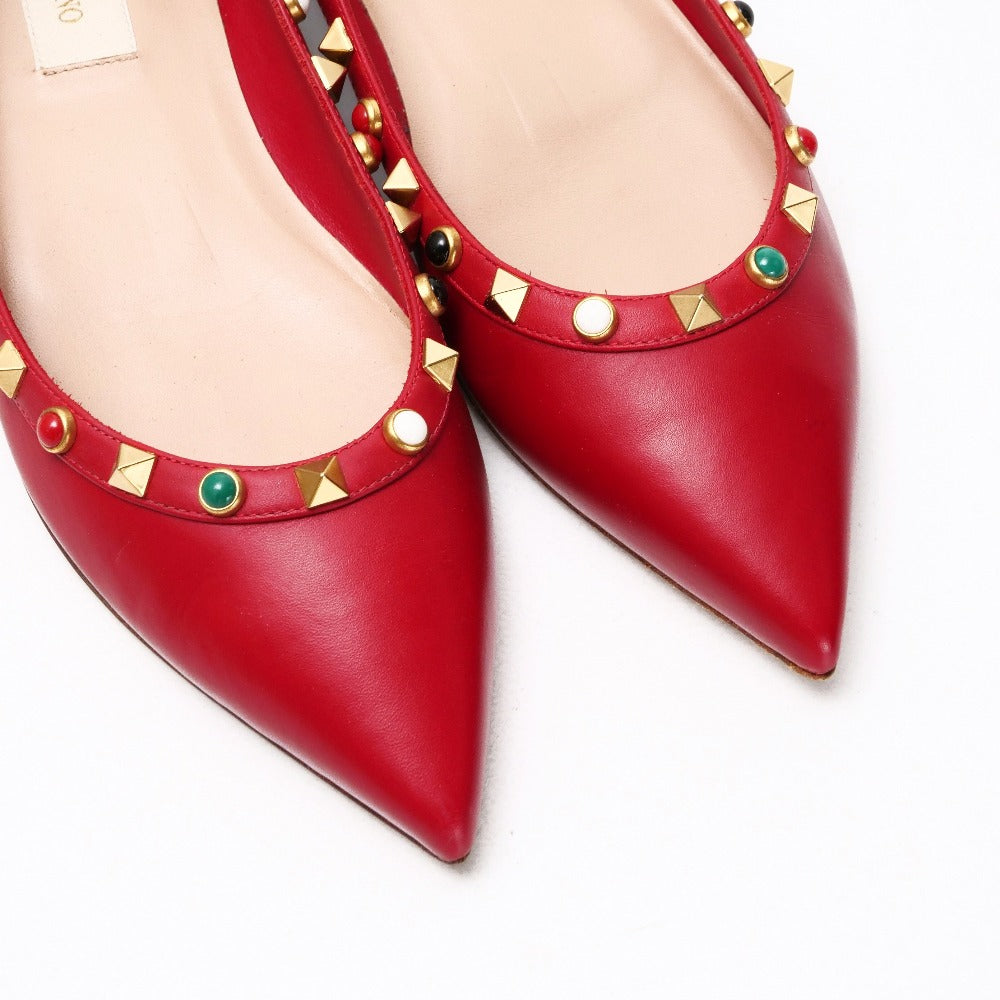 Valentino Garavani Pumps Leather Red Women 36