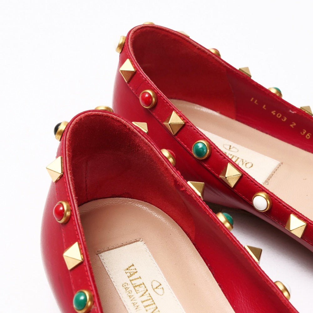 Valentino Garavani Pumps Leather Red Women 36