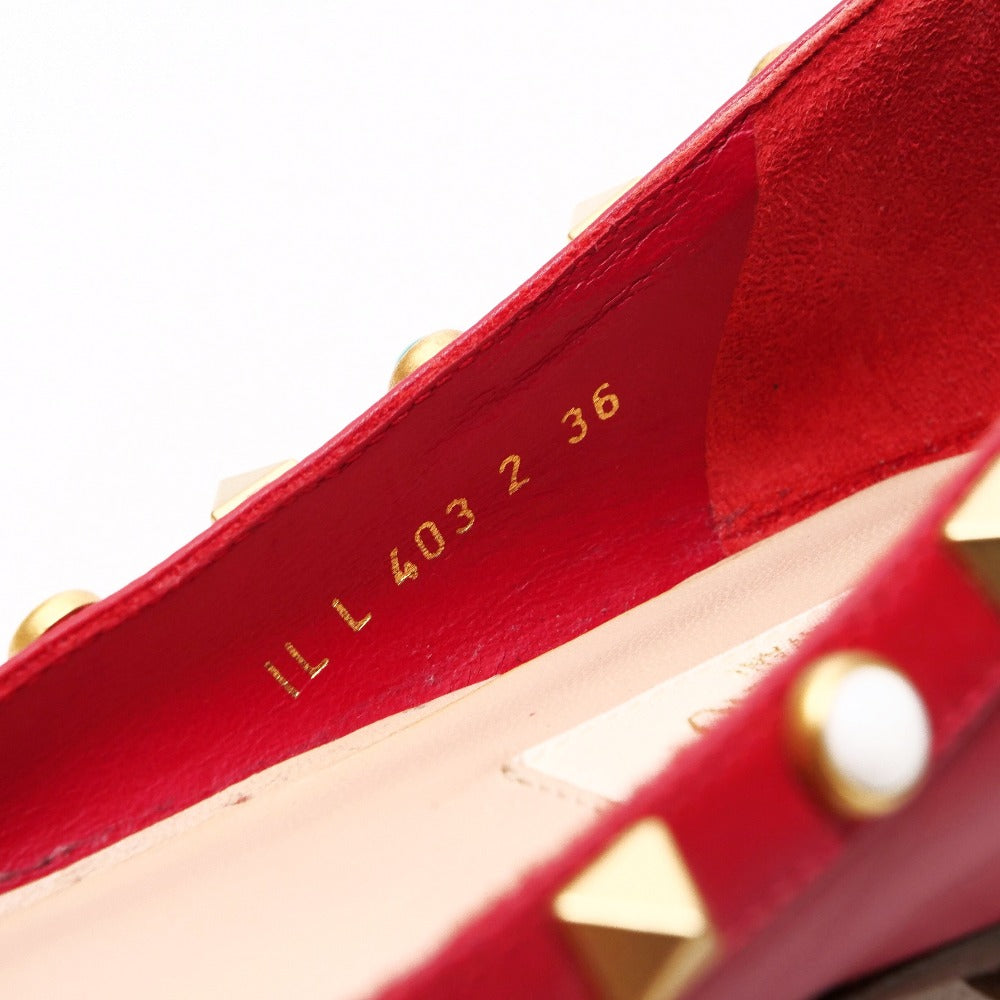 Valentino Garavani Pumps Leather Red Women 36