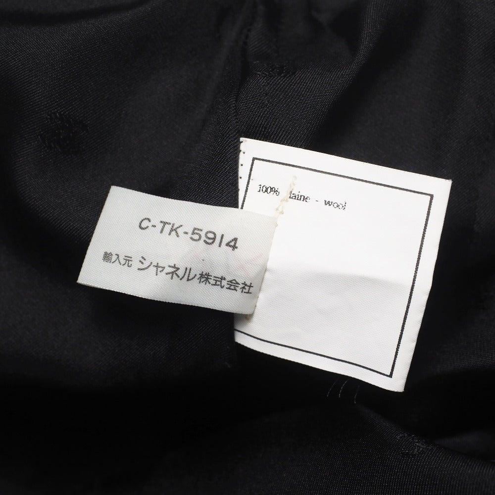 Chanel Skirt P05731 Wool Black Women 38