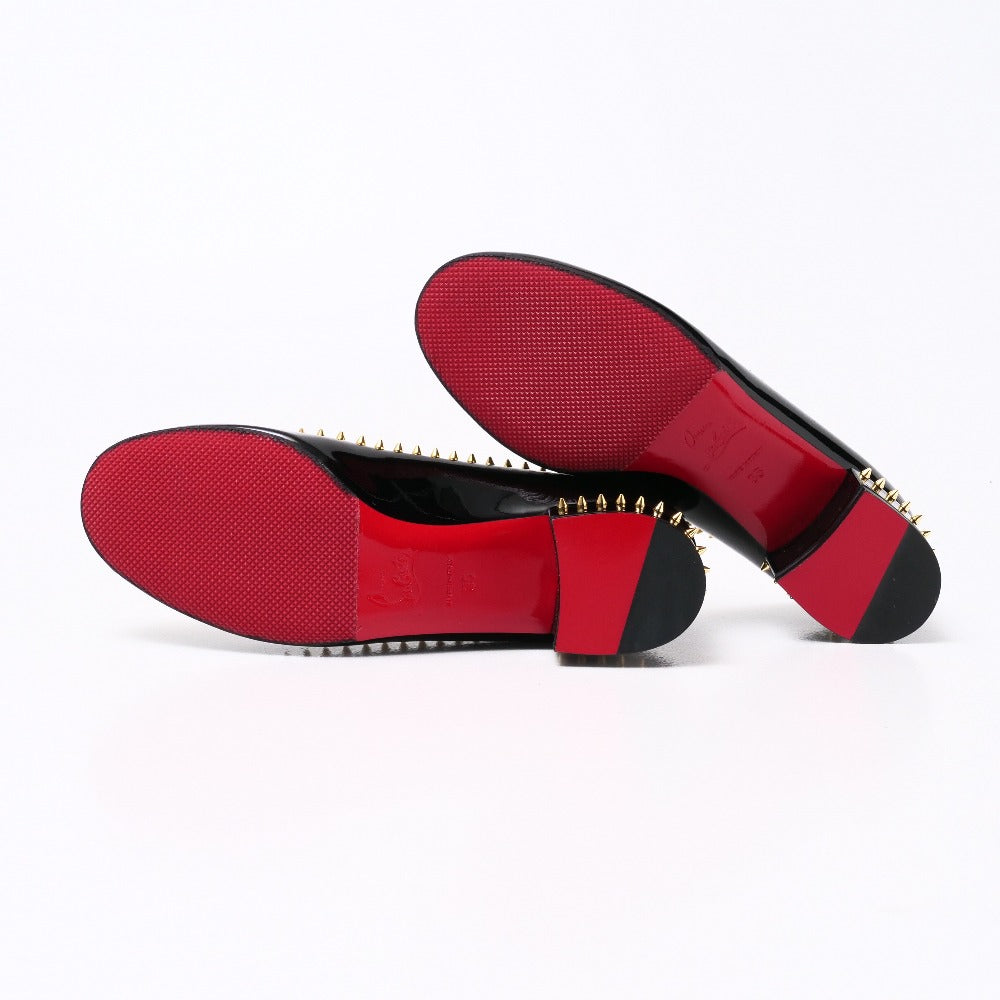 Christian Louboutin Pumps 3150759 Patent Leather Black Gold Women 35