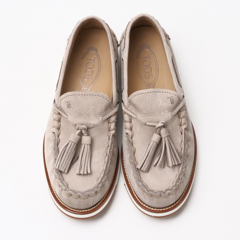 Tod'S Loafers Xxm02G0Ej906Rnc416 Suede Gray Type Pantofola Nappina Mens 6