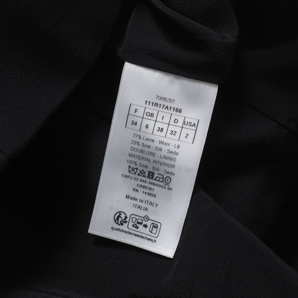 Christian Dior One Piece 111R17A1166 Wool Black Women 38