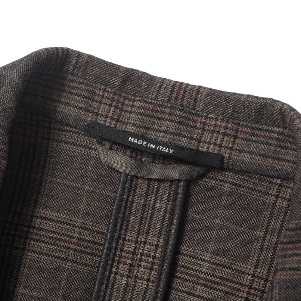 Hermes Tailored Jacket G19714 Cotton Brown Type Mens 52