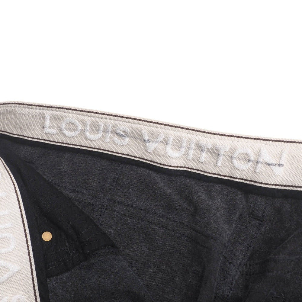 Louis Vuitton Cropped Pants Rw102W Wrpa18Db5 98% Cotton, 2% Polyurethane Black Women 42