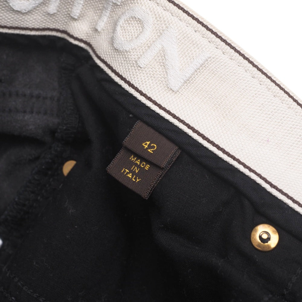 Louis Vuitton Cropped Pants Rw102W Wrpa18Db5 98% Cotton, 2% Polyurethane Black Women 42