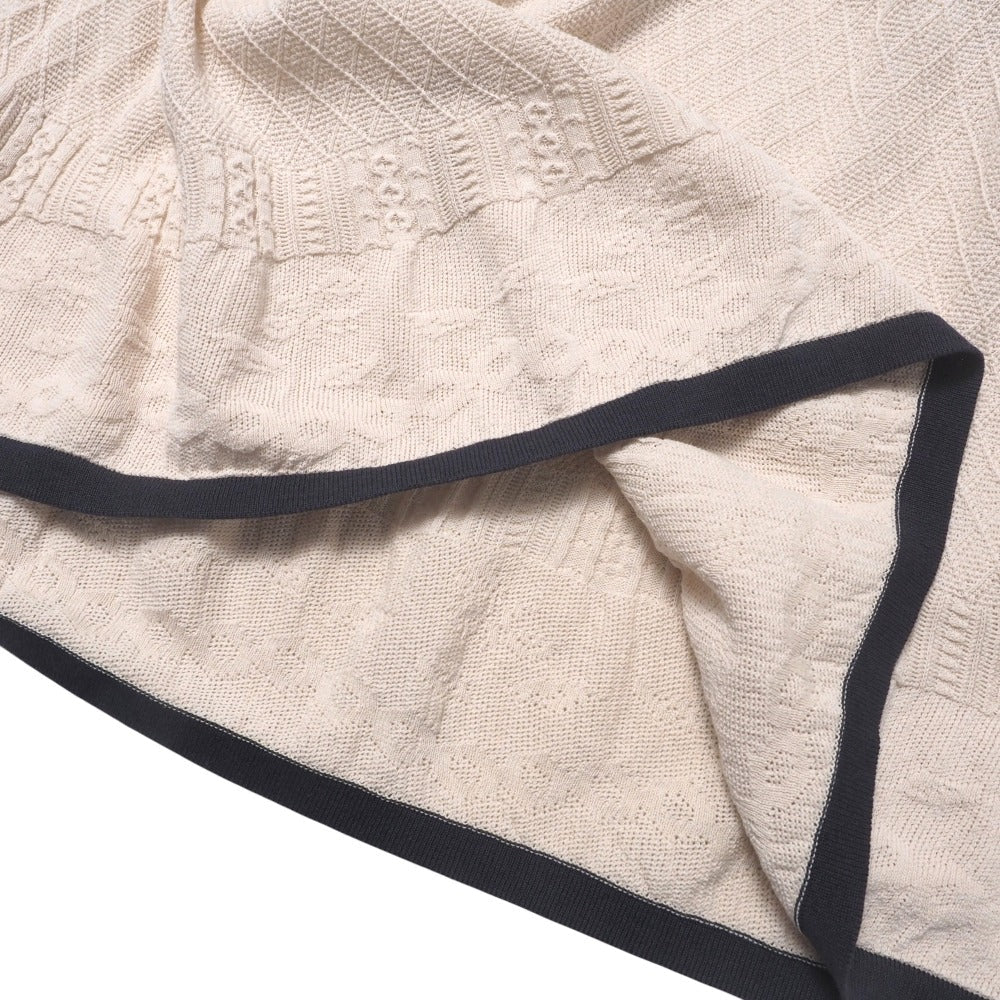 Chanel Skirt P45307K04777 Cotton Beige Pink Women 40