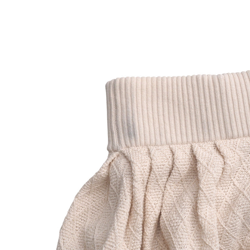 Chanel Skirt P45307K04777 Cotton Beige Pink Women 40
