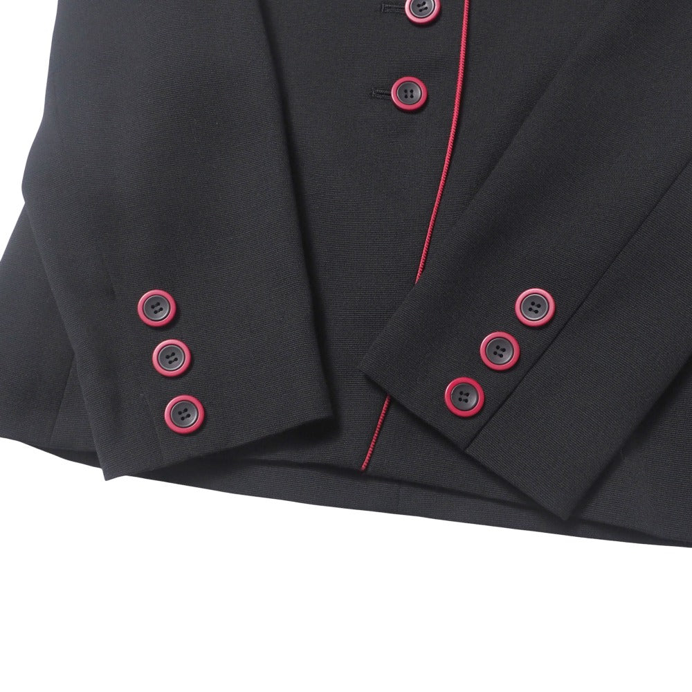 Christian Dior Suit Mdi5M1030 Wool Black Red Women 9