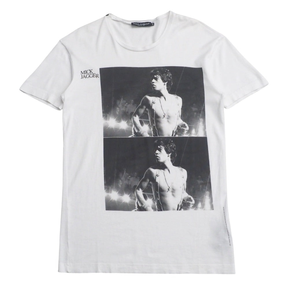 Dolce&Gabbana Short Sleeve T-Shirt G8U45T/G7Fz2 Cotton White Mens 44