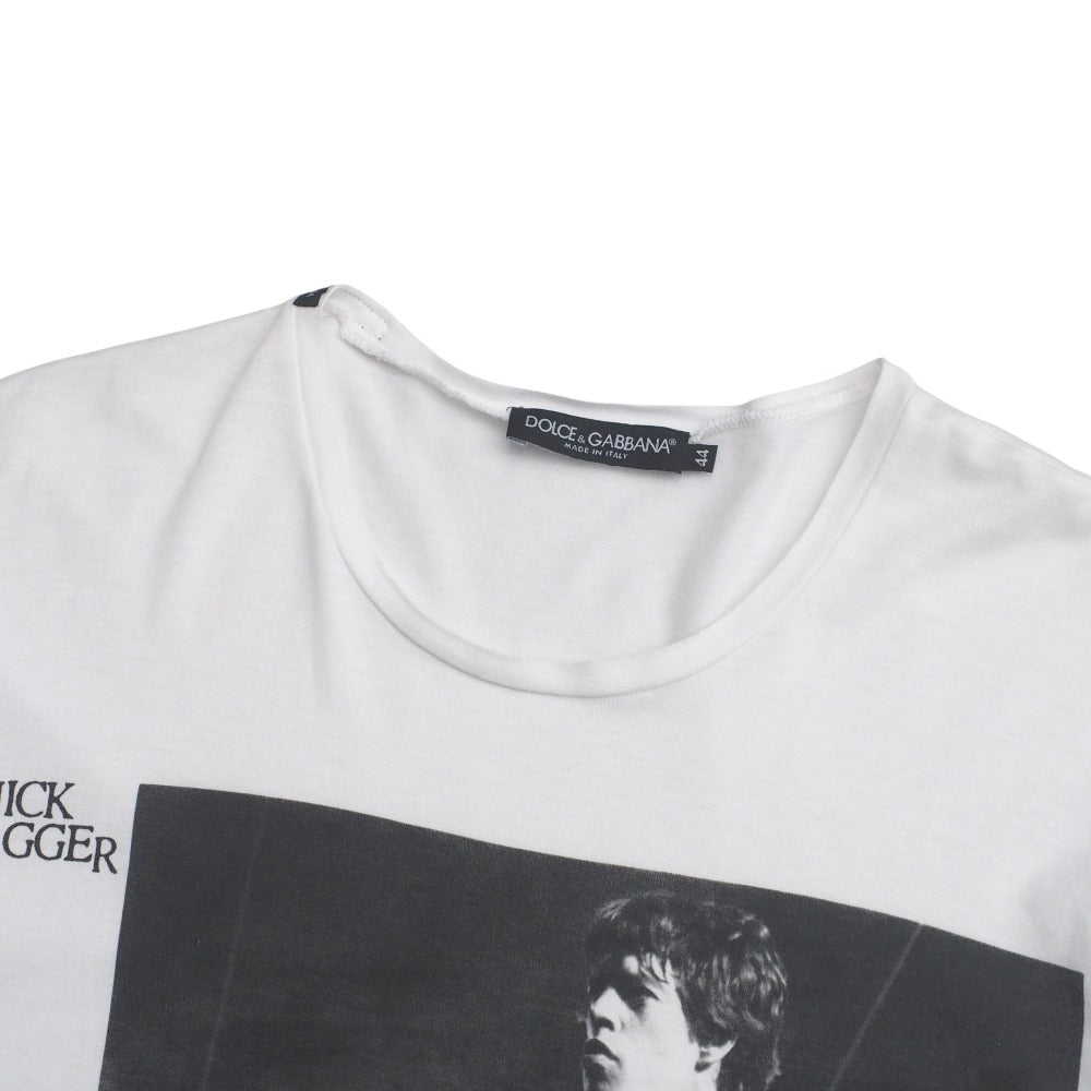 Dolce&Gabbana Short Sleeve T-Shirt G8U45T/G7Fz2 Cotton White Mens 44