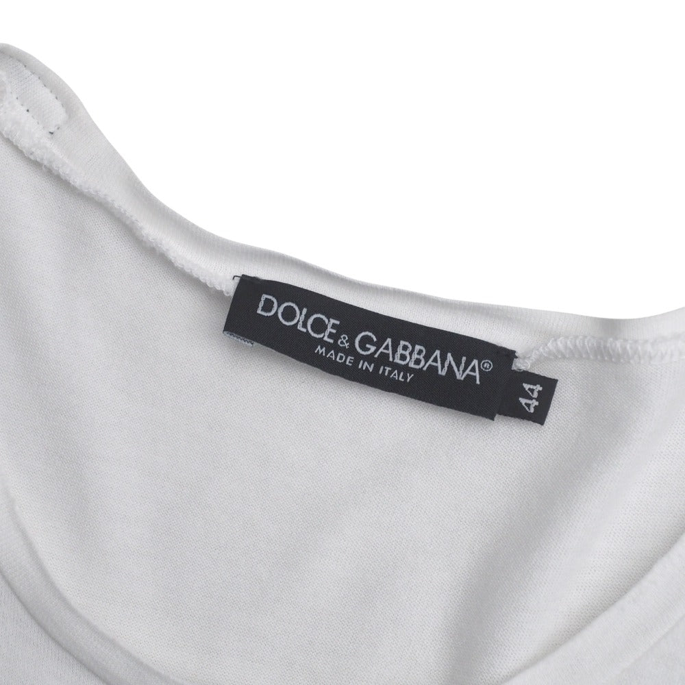 Dolce&Gabbana Short Sleeve T-Shirt G8U45T/G7Fz2 Cotton White Mens 44
