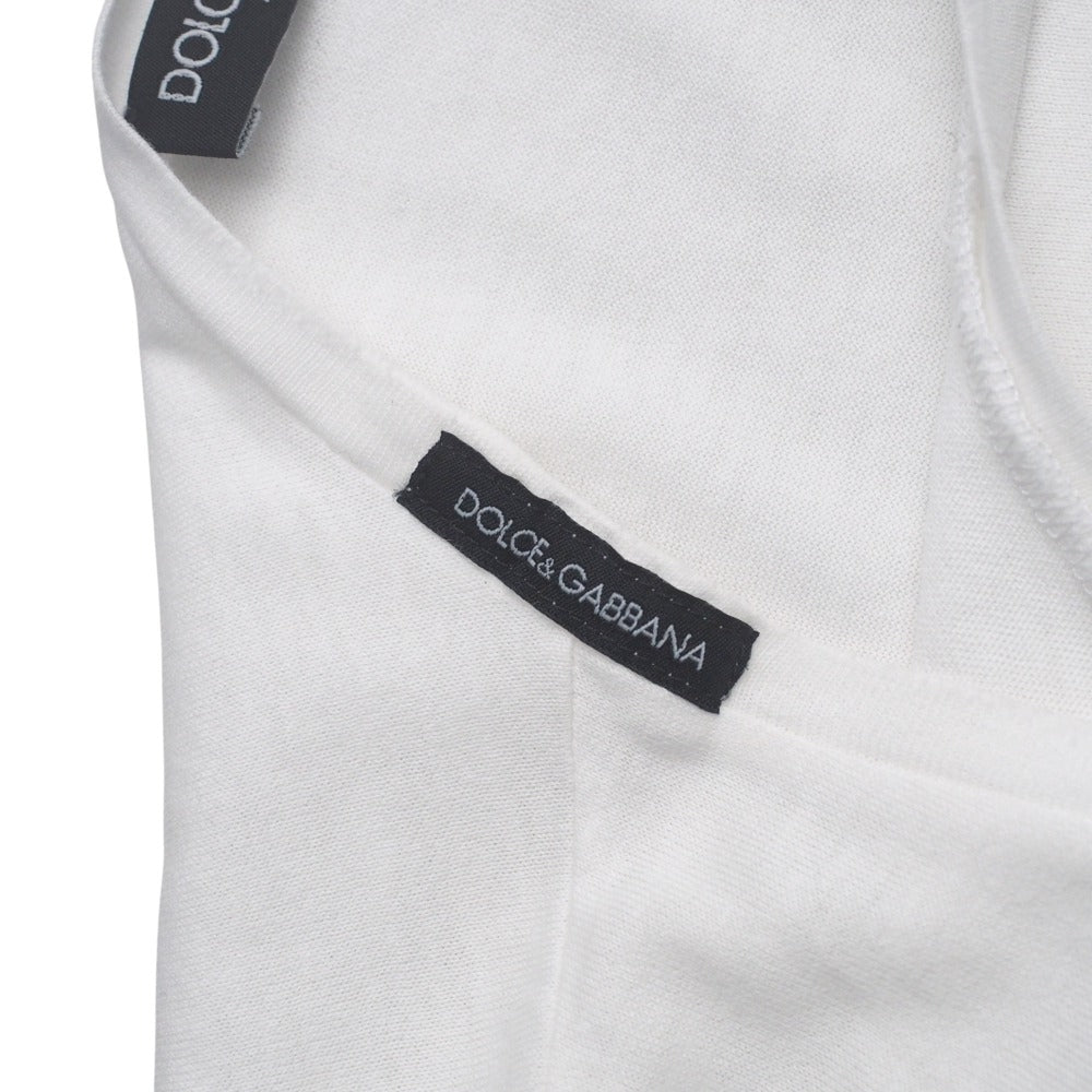 Dolce&Gabbana Short Sleeve T-Shirt G8U45T/G7Fz2 Cotton White Mens 44