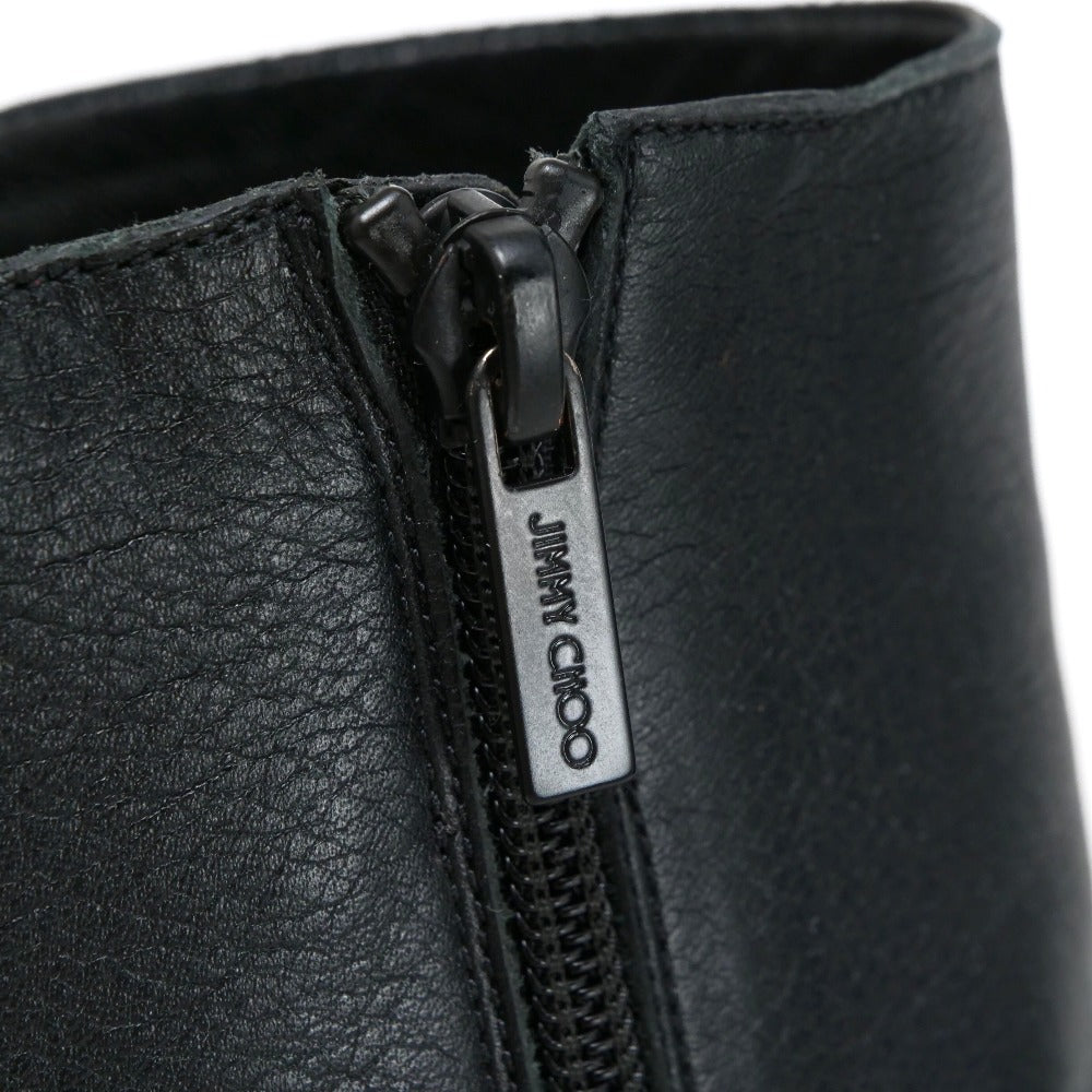 Jimmy Choo Boots Leather Black Type Bryer Women 40
