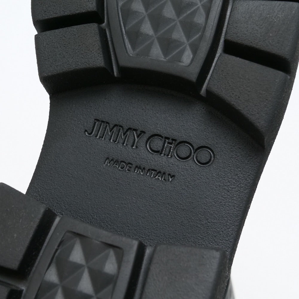 Jimmy Choo Boots Leather Black Type Bryer Women 40