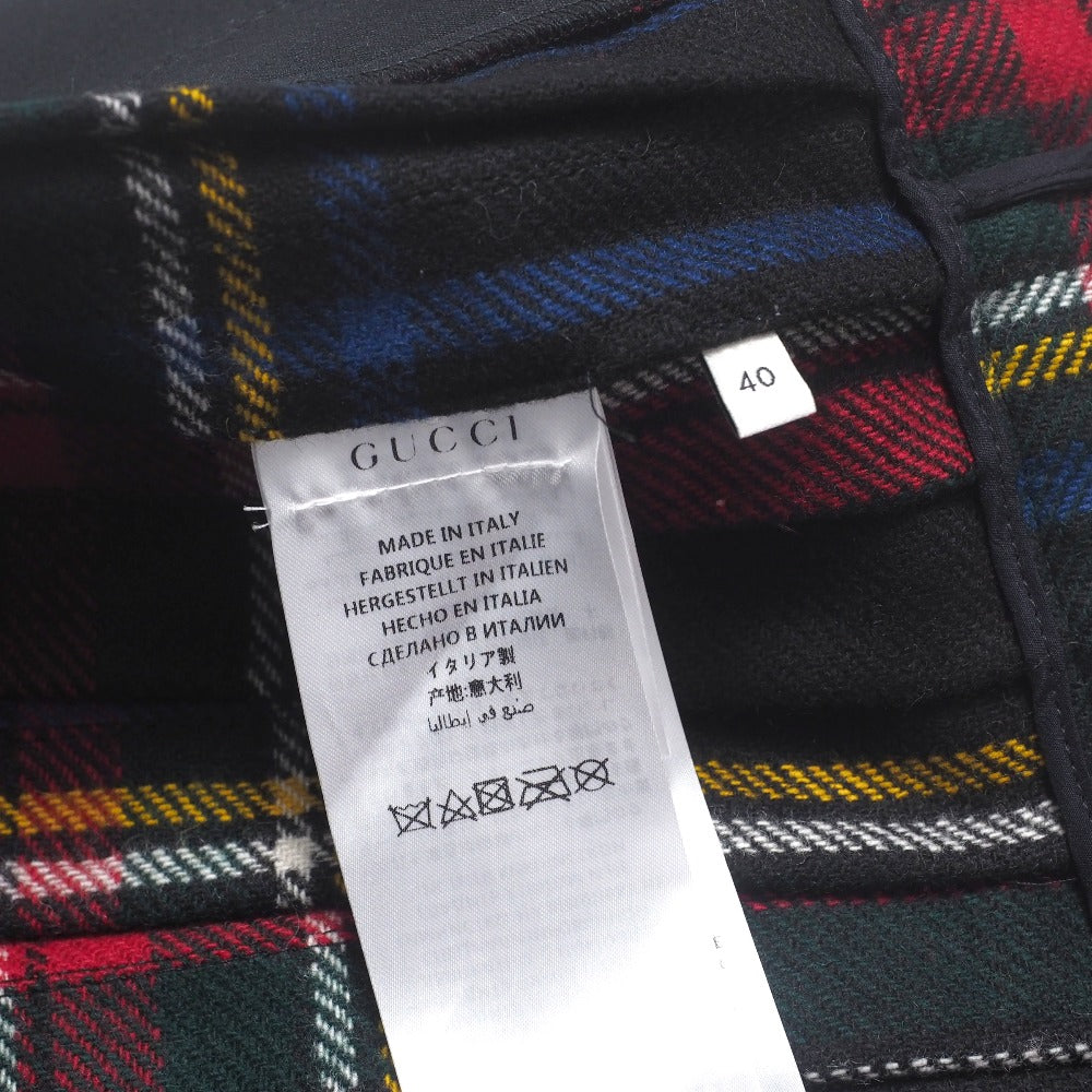 Gucci Mini Skirt 583857 100% Wool Red Women 40