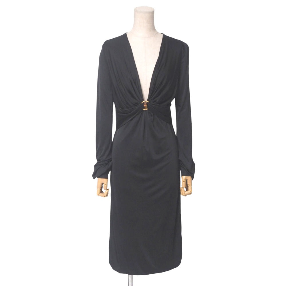 Gucci One Piece Rayon Black 271415 X6221 Women M