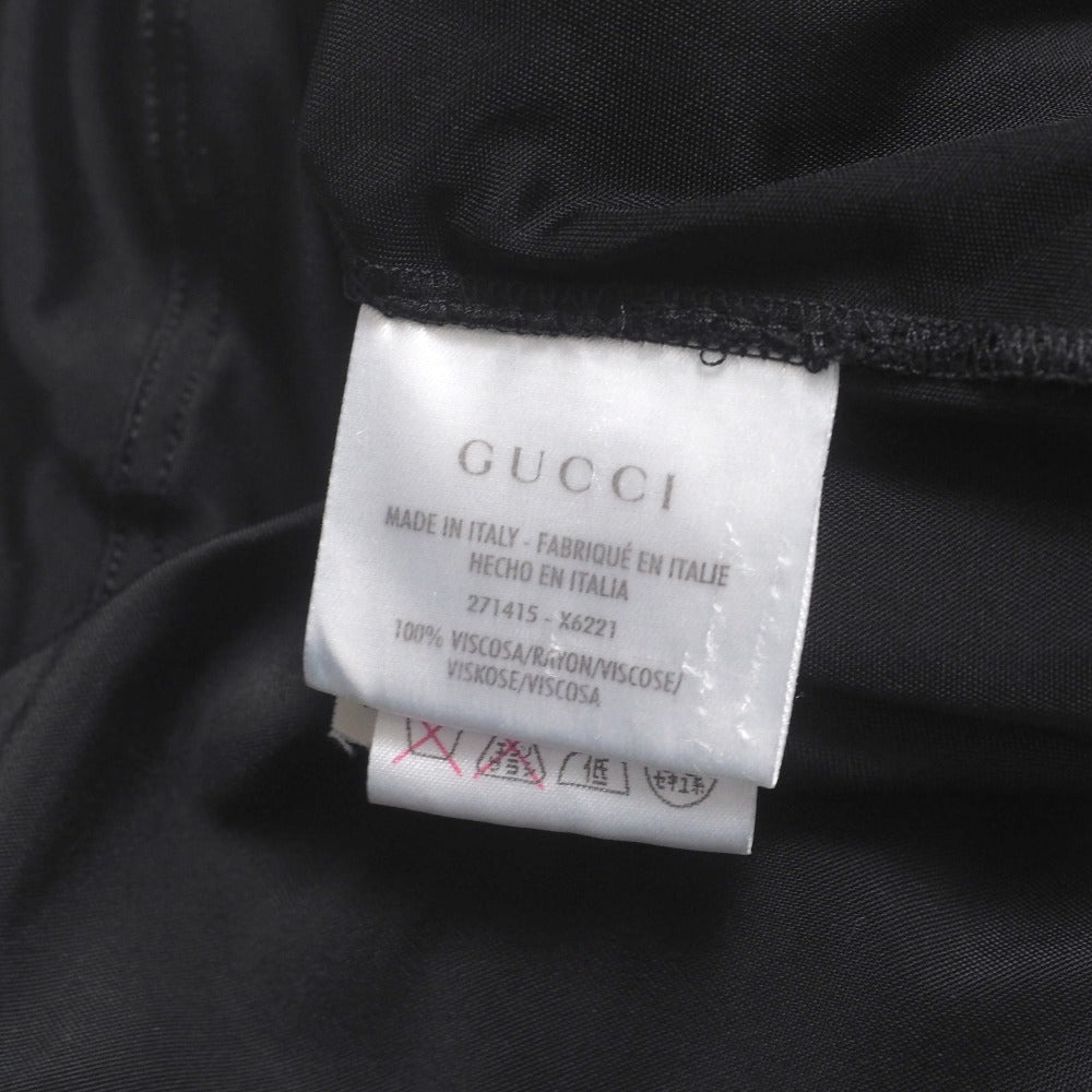Gucci One Piece Rayon Black 271415 X6221 Women M