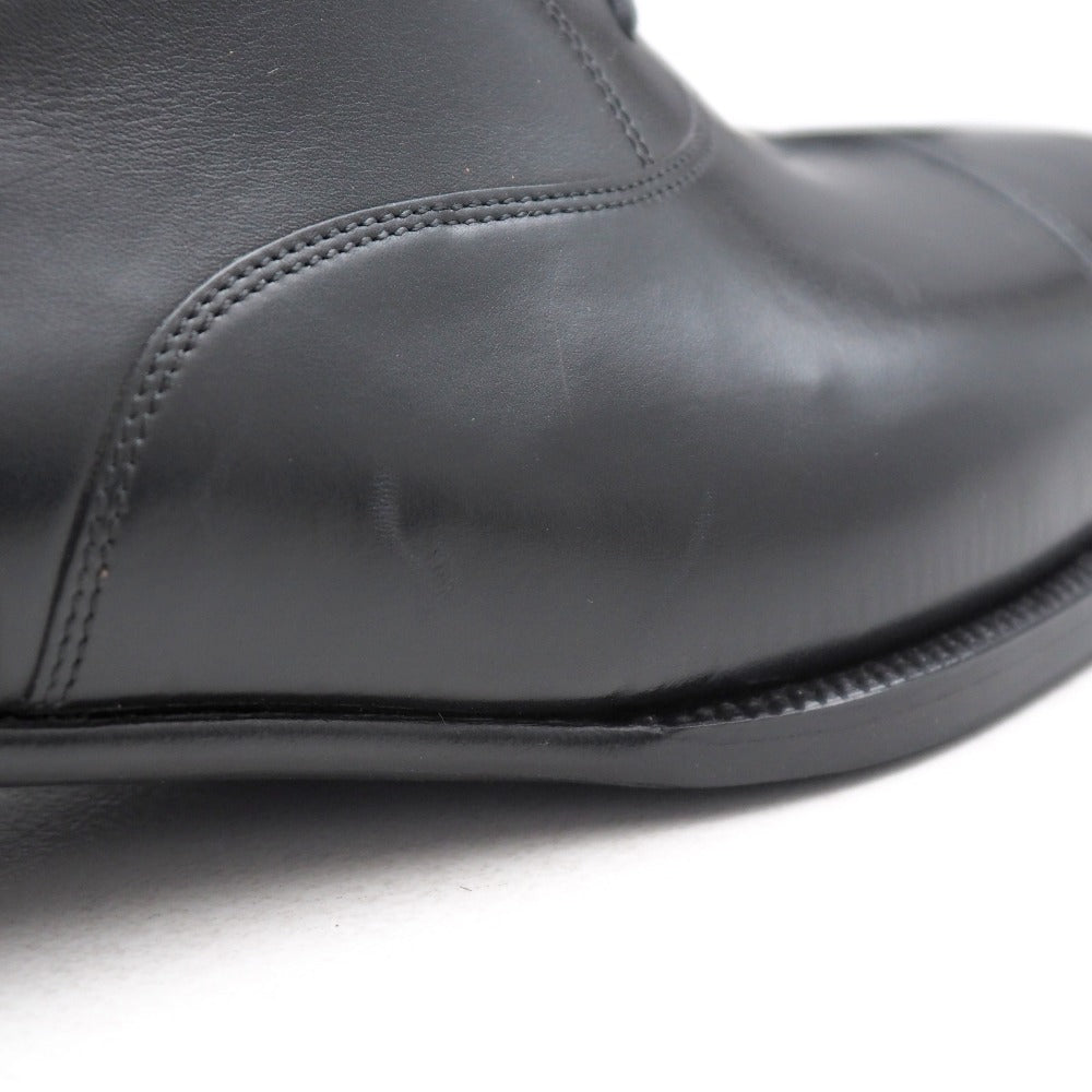John Lobb Dress Shoes Leather Black Mens 709