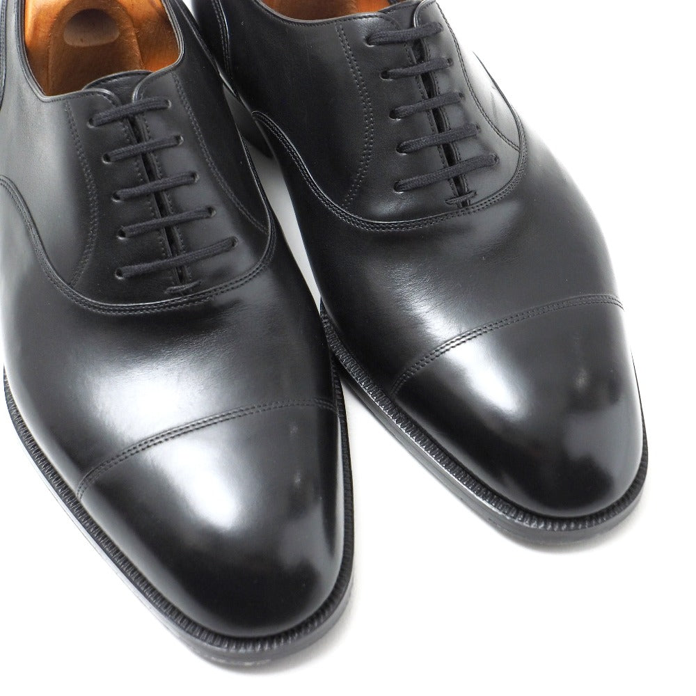 John Lobb Dress Shoes Leather Black Mens 709