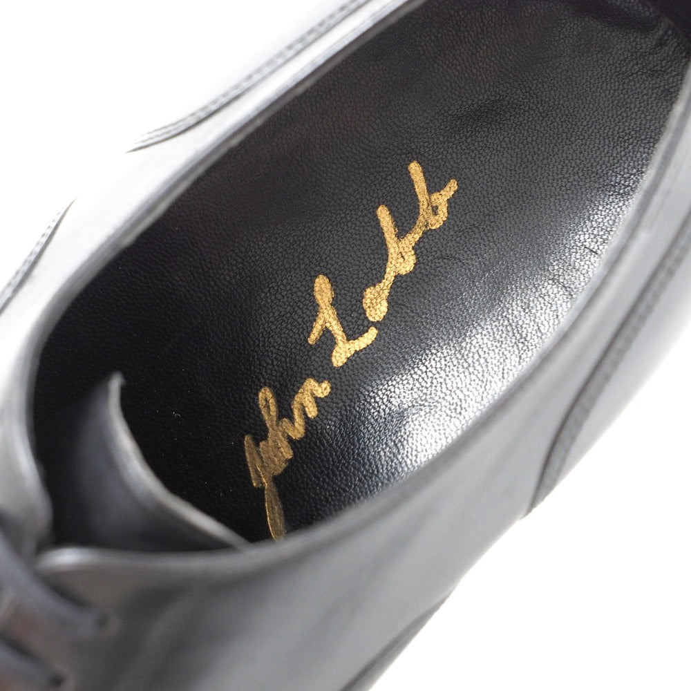 John Lobb Dress Shoes Leather Black Mens 709